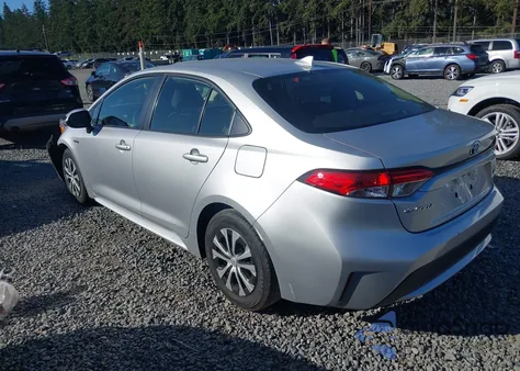 2020 Toyota Corolla Hybrid Le z USA, uszkodzony, nr VIN JTDEBRBE9LJ016323